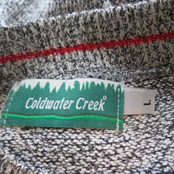 Coldwater Creek Brown Heather Sweater Crew Neck Long Sleeve Size Large - Picture 7 of 8
